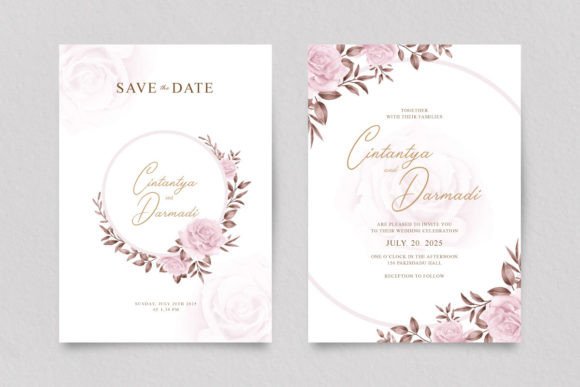 Download Beautiful Double Sided Wedding Template - Wedding template Collection