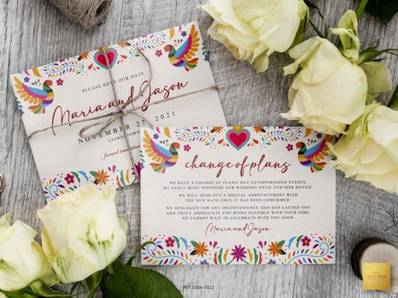 Download Mexican Theme Save the Date Card - Mexican theme Collection