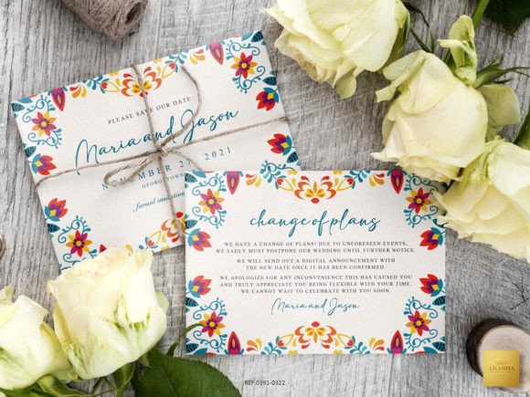 Download Mexican Theme Save the Date Card - Mexican theme Collection